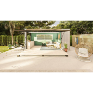 Container 20 pieds transformé en pool house fonctionnel