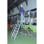 Escabeaux pour accès aux rayonnages et mezzanines