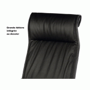 Fauteuil Président cuir avec renfort lombaire RIXON - cuir noir_3