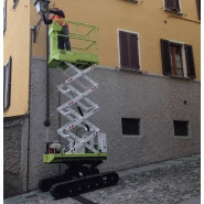 Nacelle plateforme ciseau tout terrain BiBi - motorisation thermique ou électrique 230V - versions BL, EVO et HE_3