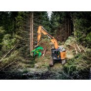 Sécateur d'abattage pour pelle avec options de configuration