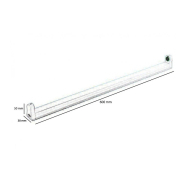 Réglette T8 - 60cm pour tube LED - Réf REGP60 - Support en acier avec certifications CE et ROHS_3