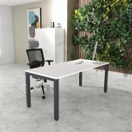Bureau Professionnel Tempo Mobel Linea. - 140, Anthracite, Blanc, Non_0