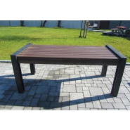 Ensemble pique-nique en plastique recyclé - KIT HYDE PARK - 165 ou 195 cm - Design sobre et contemporain_3