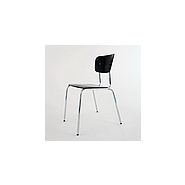 117.42 - Chaises empilables Meubles Gaille SA - empilement par 10 pièces - structure chromée et assise bois contreplaqué_3