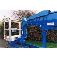 Élévateur à nacelle sécurisé avec prise 220V intégrée dans le panier