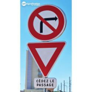 Panneau de priorité AB3A - Cédez le passage à l'intersection - WP Signalisation_3