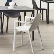 Chaise de restaurant - modèle Piu - technopolymère recyclé renforcé fibre de verre - usage intérieur/extérieur - empilable_3