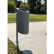 La corbeille CHEAP - poubelle publique - The Italian Lab - acier ép. 20/10 et 30/10, diamètre 330mm, H 960mm, capacité 35L_3