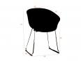 Lot de 4 chaises d'accueil ALENA pieds chromés - Deskissimo_3