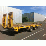 Remorque porte-engins Verem - référence 6399 - 19T PTC - 2 essieux - plateau basculant_3