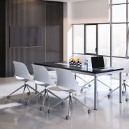 Trea - chaise de bureau Humanscale Ltd - largeur 559 mm - piétements étoile, 4 pieds ou luge_4