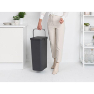 Poubelle Brabantia Sort & Go - 40 litres - Grey - Pratique et écologique_3