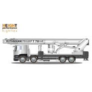 Plateforme élévatrice aluminium extensible hydrauliquement