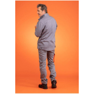 Pantalon retardateur de flammes et antistatique CAP 2 - Réf. 605*CPA - Gris acier - Renforts genoux et poches multiples_3