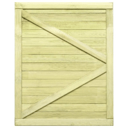 Vidaxl portail de jardin bois de pin imprégné 125x100 cm 45334_3