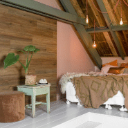 Wallart planches d'aspect de bois chêne naturel marron sellerie 432695_3