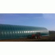 JRC Serres - Tunnel de stockage agricole 10m hauteur 4,50m - structure métallique TO95 et bâche PVC haute résistance_3