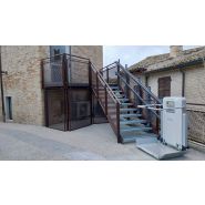 Monte-escalier avec plateforme V6 - pour escaliers droits - sécurité totale - personnalisable en couleurs RAL_3