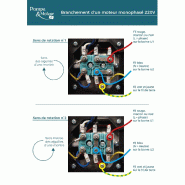 Moteur électrique Monophasé 220v 2.2 Kw 3000 Tr/min Condensateur Permanent - Mmp90l2b14 Bride B14_3