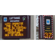 Panneau d'affichage lumineux d'information multi-lignes pour les communes: lieux publics, mairies... - Radars pédagogiques Série AFFMUM_3