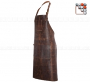 Tablier cuir Patagon - 100% cuir premium - Sangles amovibles et réglables - Double poche XL_3