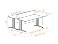 Bureau bench 2 personnes CORPORATE avec extension - Deskissimo_3