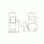 Lave-vaisselle à capot Panier 500x600mm Commandes électroniques LCD RIVER Elettrobar Furnotel_3