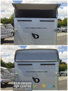 Remorque fourgon composite polyester DEBON C300 ROADSTER - PTAC : 1300 Kg - 300x150xH197 cm - Reference -T-UT20290_3