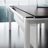 Bureau individuel Star- Mobel Linea - 140, Anthracite, Acacia foncé_3