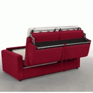 Canapé convertible Midnight Express 120 cm - Matelas 16 cm - Tissu rouge NEO - Fabrication italienne_3