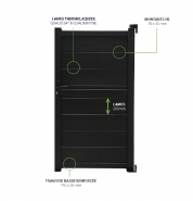 Portillon aluminium Strasbourg - Design chic et couleur gris anthracite - portistr180100g_3