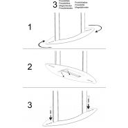 Accueil 173 - totem - p&p - en alu anodisé de format 173 x 60 cm_3