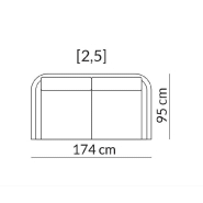 HUDSON OLTA - Canapé modulable beige blanc cassé avec piètement en acier - Small - Revêtements de haute qualité_3