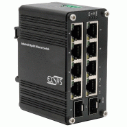 EXSYS EX-62035MPoE-SFP Mini commutateur industriel 8+2 ports Gigabit SFP PoE+, géré par le Web_3