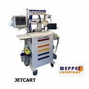 Chariot d'anesthésie et de soins intensifs - JETCART avec dispositif de verrouillage sécurisé et tiroirs modulables_3