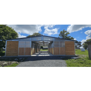 Barns pro - BARN003 - Abri équestre en bois et métal personnalisable, fabrication française_3