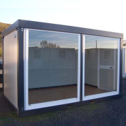 Bungalow Neuf Bulle de Vente V1 Série Renforcée 4 mètres - façade vitrée, surface utile 8,8 m²_3