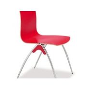 Bullet V840 - Chaises empilables en bois et métal - Système d'empilabilité en nylon - Gamme Dynamica_3