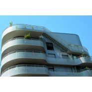 Feria - garde-corps - horizal - en aluminium - avec remplissage à effet filant_3