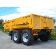 Benne rectangulaire Deguillaume avec roues neuves 560/60R22,5