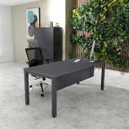 Bureau Professionnel Tempo Mobel Linea. - 160, Anthracite, Anthracite, Oui_0