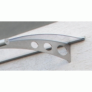 Marquise en aluminium/polycarbonate jupiter 150,5 x 91,5 x 17,5 cm - blanc