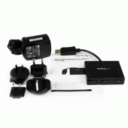 Répartiteur DisplayPort 1.2 à  3 ports, Adaptateur Multi-Moniteur DisplayPort vers 3x DP, Hub MST Dou_3