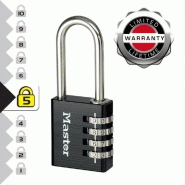 Cadenas à combinaison programmable Master Lock en aluminium - largeur 40 mm - anse en acier chromé_3
