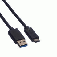 Roline green câble usb 3.2 gen 1, a-c, m/m, noir, 2 m_3