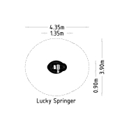 Jeu sur ressort à bascule Lady Bug - réf 8048617 - Hags, pour aires de jeux enfants 3 à 5 ans_3