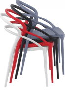 Lot de 8 Chaises empilables - Polypropylène - PIA_3
