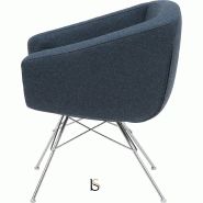 Fauteuil AIKO - Softline - Feld Bleu Fonce 582_3