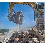 Godet broyeur pour déchets inertes sur chantier - capacité 0,60 à 0,78 m³ - CBE 20 - avec rotor à dents_3